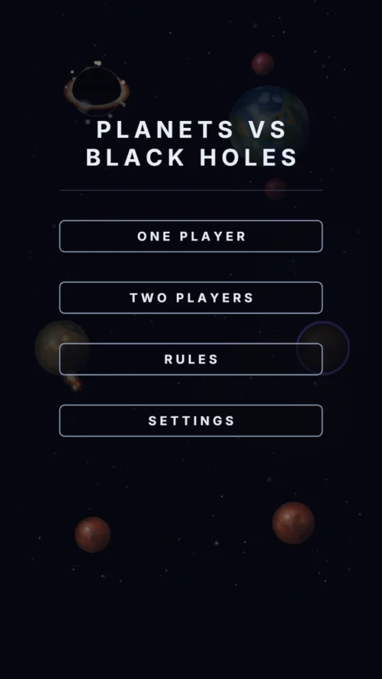 Main menu